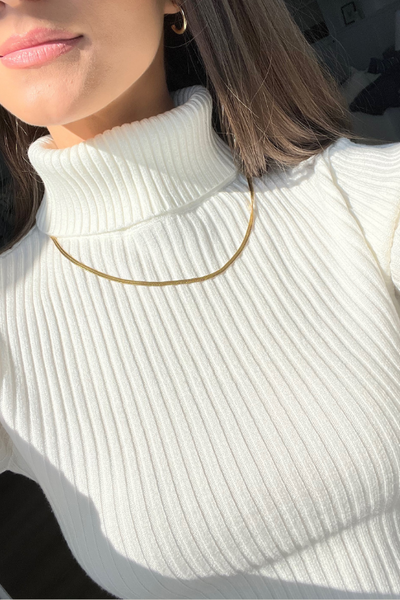 Everyday Fitted Crop Turtleneck