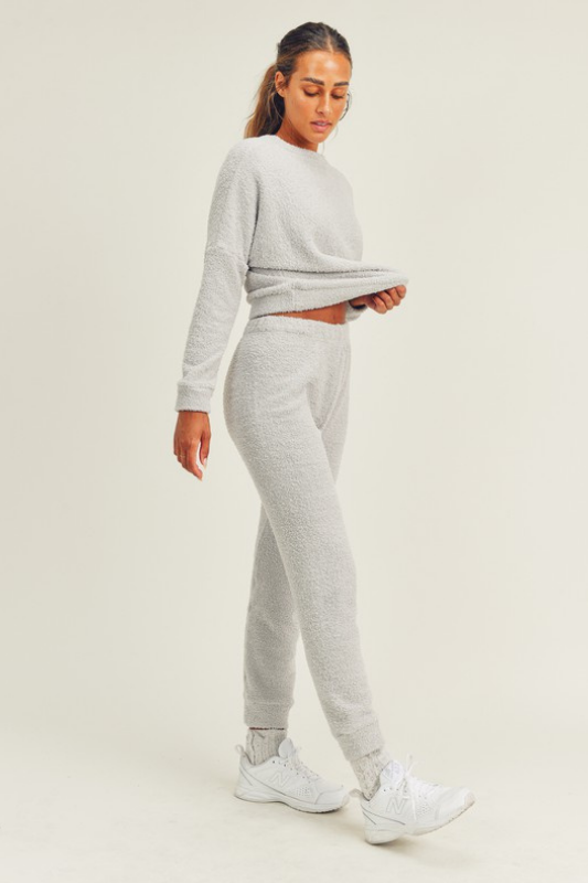 Homebody Crewneck & Jogger Set - Grey