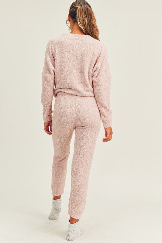 Homebody Crewneck & Jogger Set - Pink