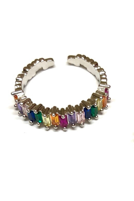 Adjustable Rainbow Ring