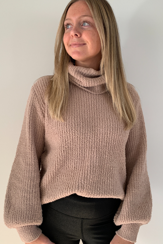 Sweater Weather Turtleneck - Taupe